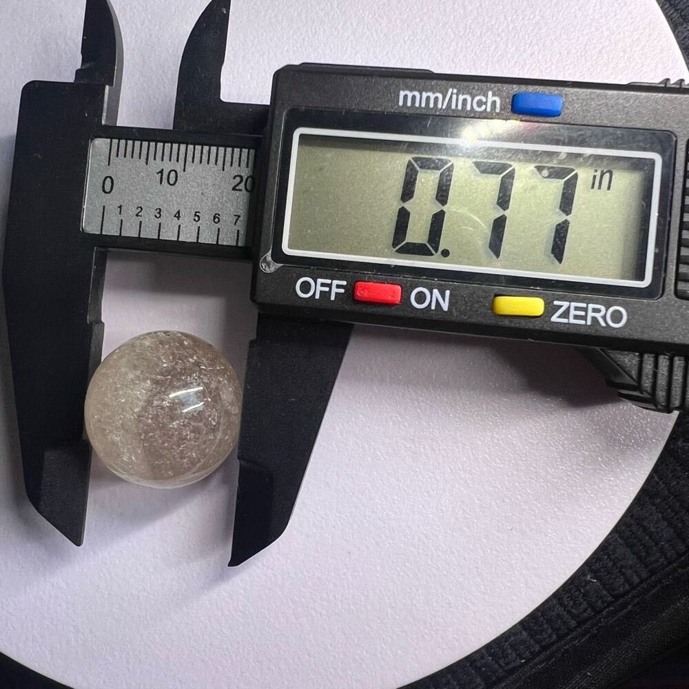 Crackle Quartz Marble‎ Sphere (#1) - Picture 7 of 8